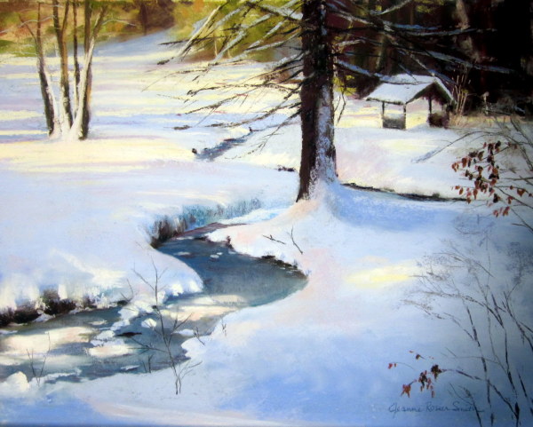 Frozen Brook by Jeanne Rosier Smith