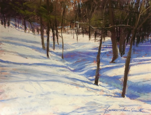 Snow Covered Stream by Jeanne Rosier Smith