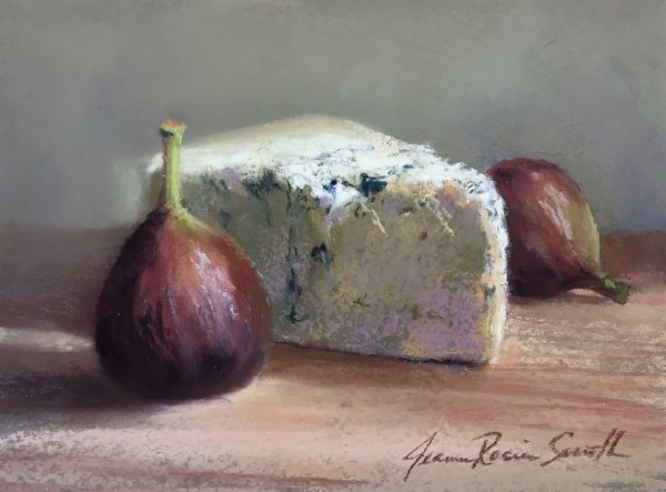 Fresh Figs and Blue Cheese by Jeanne Rosier Smith