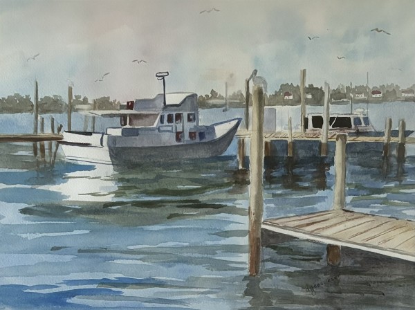 Sarasota Marina/Fishing Boats by Dannielle Genovese