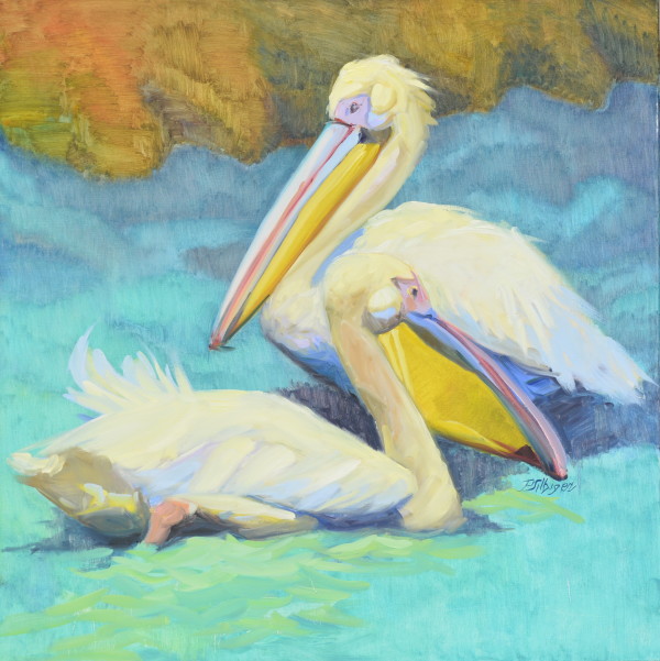 Pelicans Friends by Patricia Silbiger