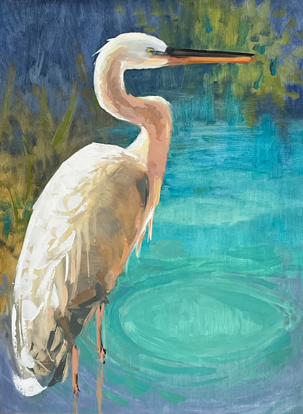 Queen Heron by Patricia Silbiger