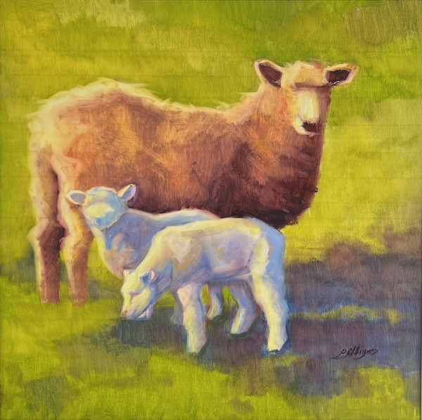 Sunny Day Sheep by Patricia Silbiger