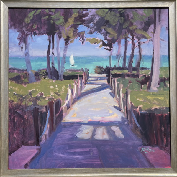 Toward the Beach 36 by 36 by Patricia Silbiger