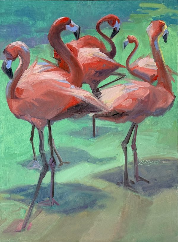 Flamingo Serenade by Patricia Silbiger