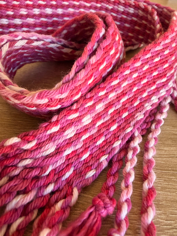 Pink Petal Embrace Sash by Jill Hankins, Image 2.