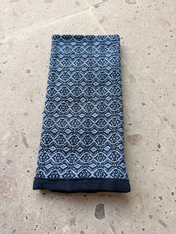 Pacific Ink Hand Towel (Dark Hem) by Jill Hankins, Image 1.