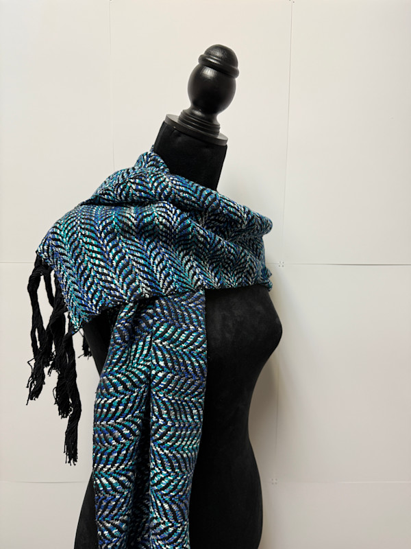 Cerulean Tides Scarf by Jill Hankins