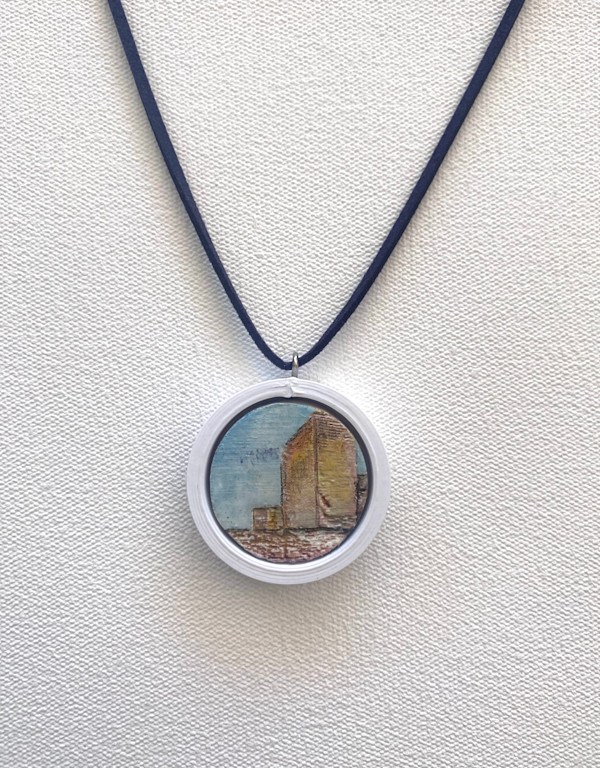 Wearable painting P1 by Madeleine van Manen