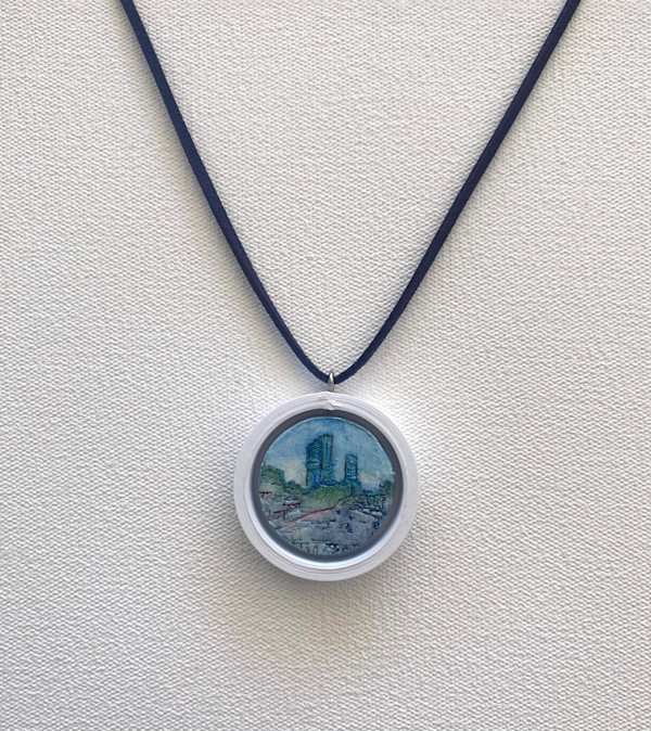 Wearable painting P2 by Madeleine van Manen