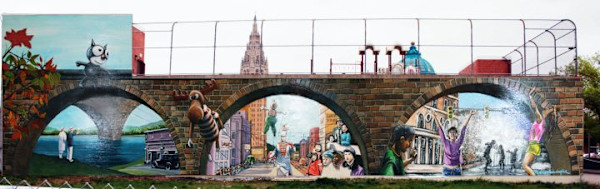 East Liberty Pittsburgh, mural design by Frances Hawbaker, Image 3.
