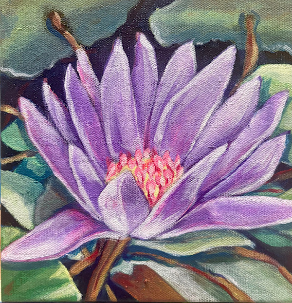 Purple lily by Frances Hawbaker, Image 1.