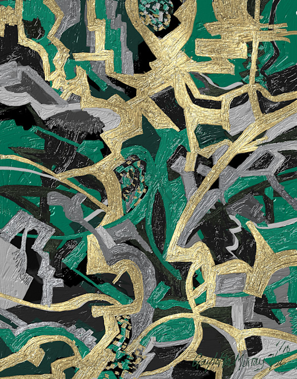 Gold Thicket (Dark Ground) by Gaylotta Murray, Image 1.