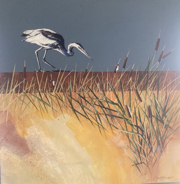 Hunting Egret by Mike Mittermeier