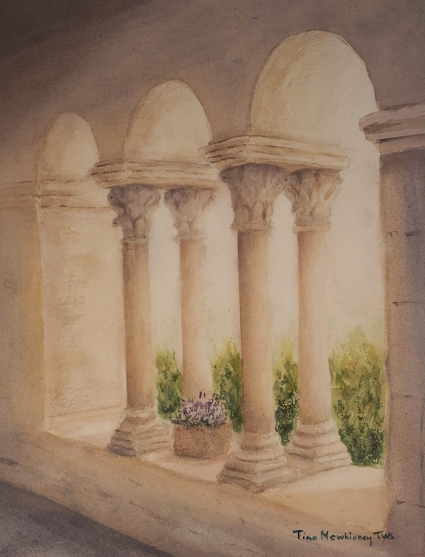 Cloisters at St. Remy by Tina Mewhinney, Image 1.