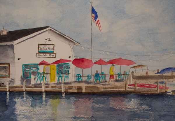 The Boathouse Restaurant by Tina Mewhinney