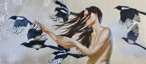 Silver Magpies by Silvia Ilona Klatt