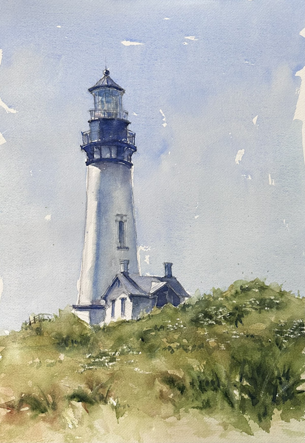 Yaquina Bay Lighthouse by J Michael Gatlin