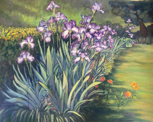 Irises, after Van Gogh by Susan