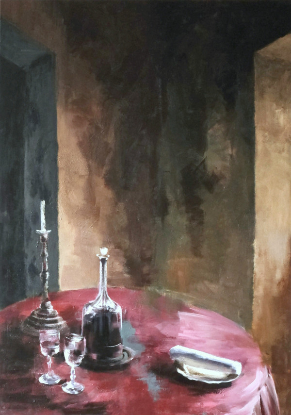 Rotwein und Schokolade by Carola Dewor