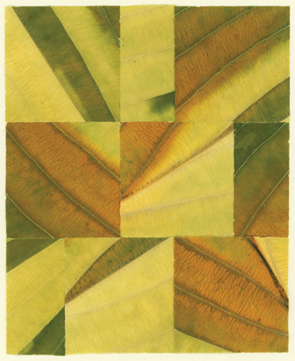 Hosta Abstract Unbound Quilt by Jody Graff
