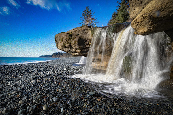 Sandcut Beach Falls by Theresa Muth, Image 1.