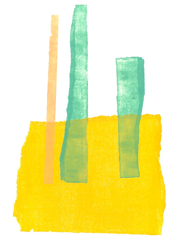 Abstract Yellow 3 by Ilana Dashe