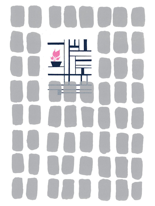 City Life (Pink Plant) by Ilana Dashe