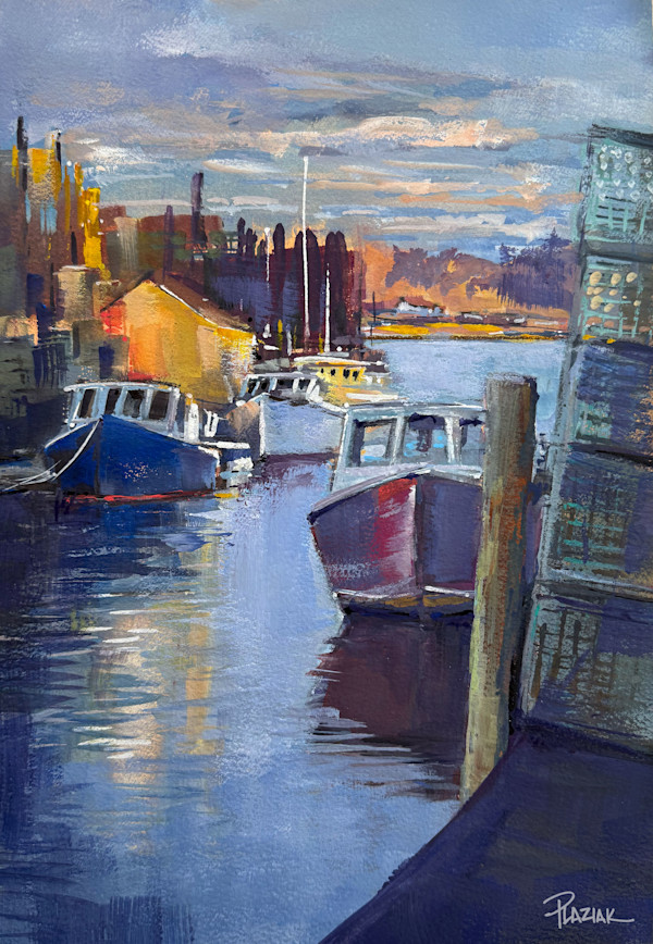 Portland Docks, Evening by Steven Plaziak