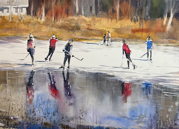 Skating, Horsepond by Steven Plaziak