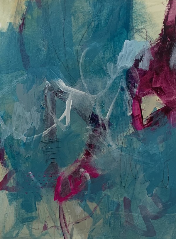 Teal #3 by Frannie Kronenberg Art