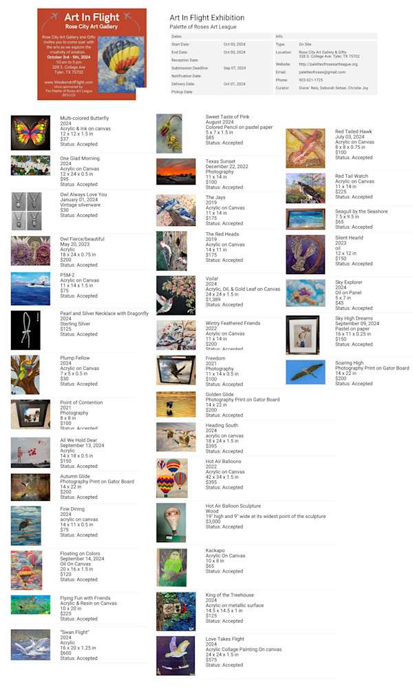 Art In flight Poster