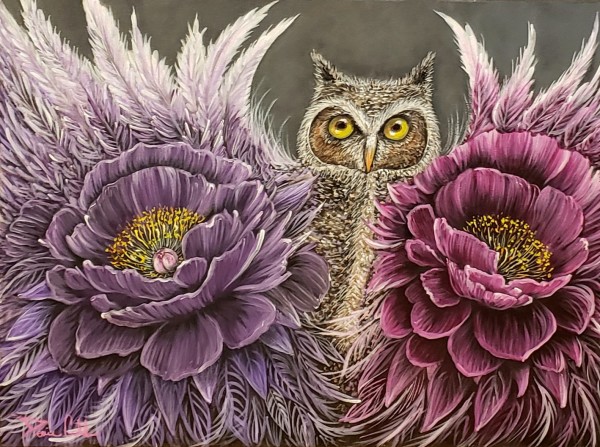 Owl Fierce/beautiful by Dorrie Ann Cobb