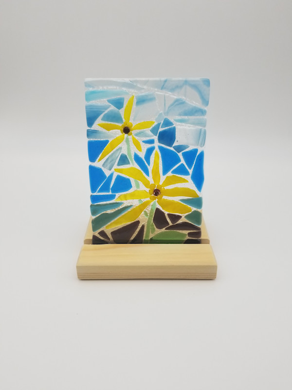 Mosaic Series Sunflowers Too by Karin Danapas, Image 1.