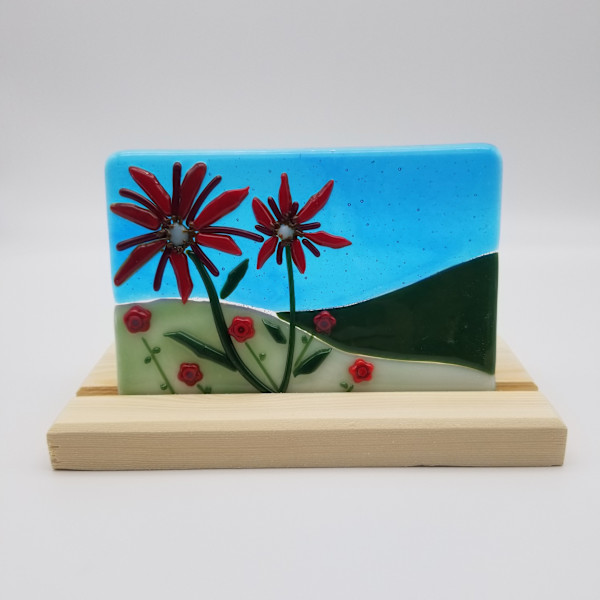 Red Flower Hillside by Karin Danapas, Image 1.