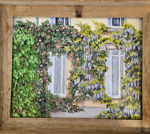 Floral Drapes in Hon Fleur by Noel Mathews