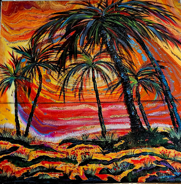 God's Sunset Tapestry by Pam McAdams