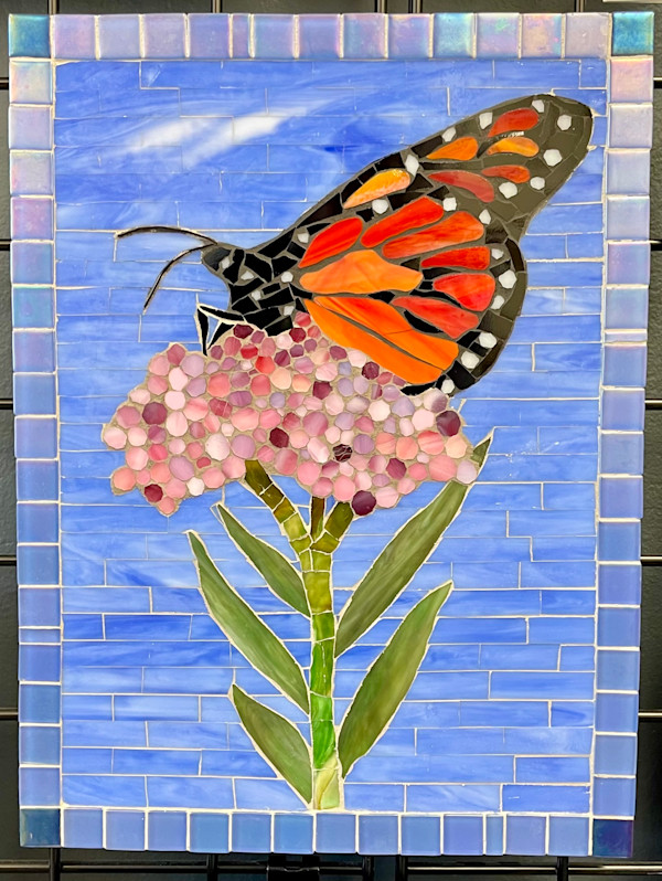 Monarch on Milkweed by Pam Smith