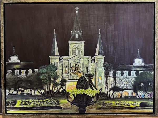 St. Louis Cathedral at Night by Krystin Fisher