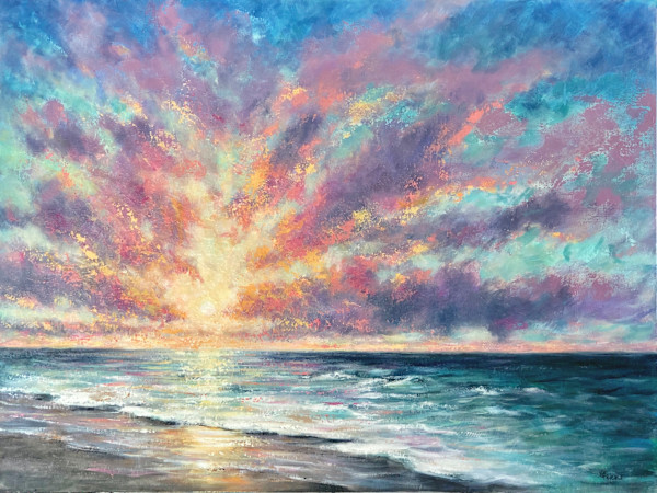 “Sunrise at Sea” by Vickie Fears