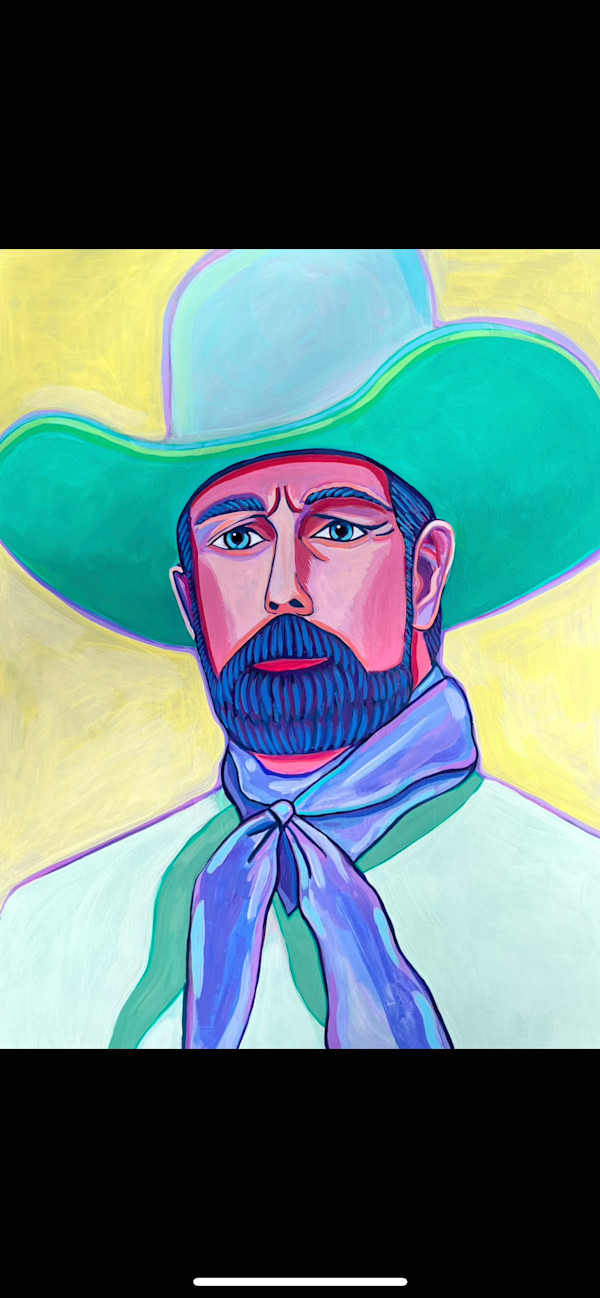 Stern Cowboy (art print) by Carina Alvarado