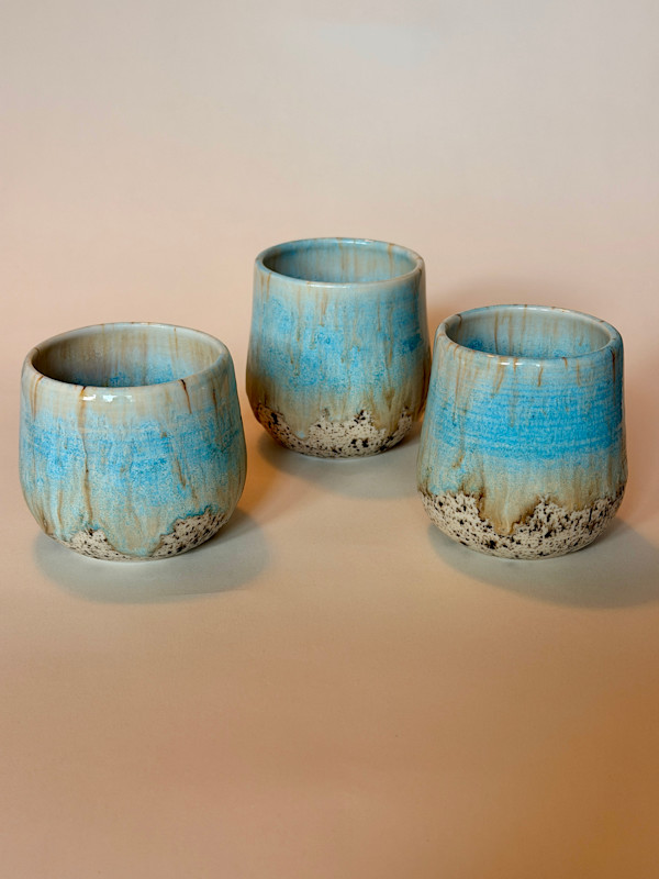 Robin's Egg Wine Cups by Stephanie Fenter