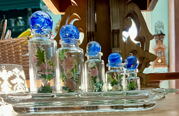 Blue Bottle Garden Collection by Carrie McFerron