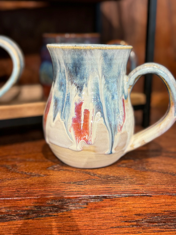 Mug - Blue Cherry Drip by Nicole Nalbach