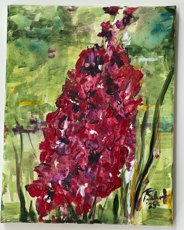 Fuscia Glads by Theresa Schiefer