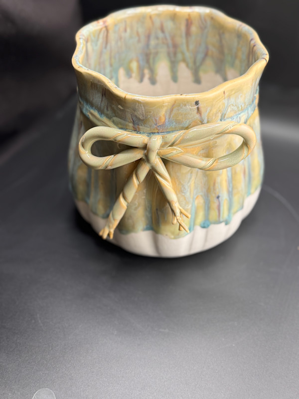 Paper sack vase by Nicole Nalbach
