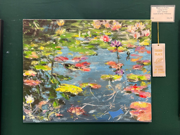 Evening Lily Pond by Maureen Fuller