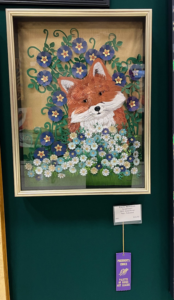 Fox and Flowers by Carrie McFerron