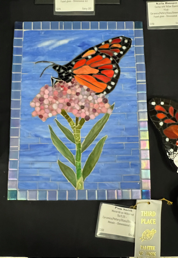 Monarch on Milkweed by Pam Smith