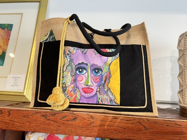 Mona - purse 14"x18" by Fran Cooper